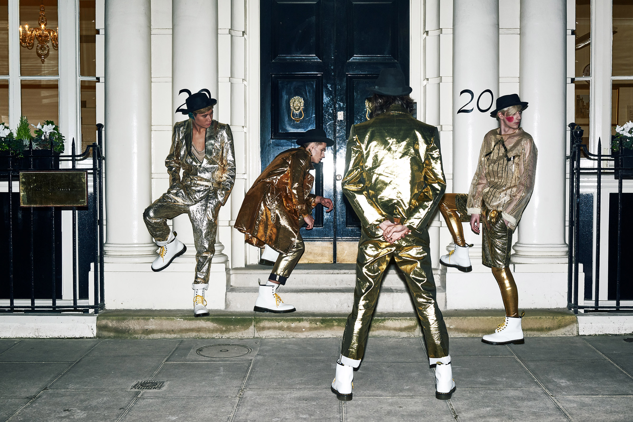 CLOCK WORK GOLD , KALTBLUT MAGAZINE , ＊ Stylist ; Yuji Takahashi /  Hair and Make-up artist : Sara Argy / Model : Tomoya Mizuno , Benas Linkiavicius , Maximiano Lopes , David Asmutis / Special thanks to Harry Long 