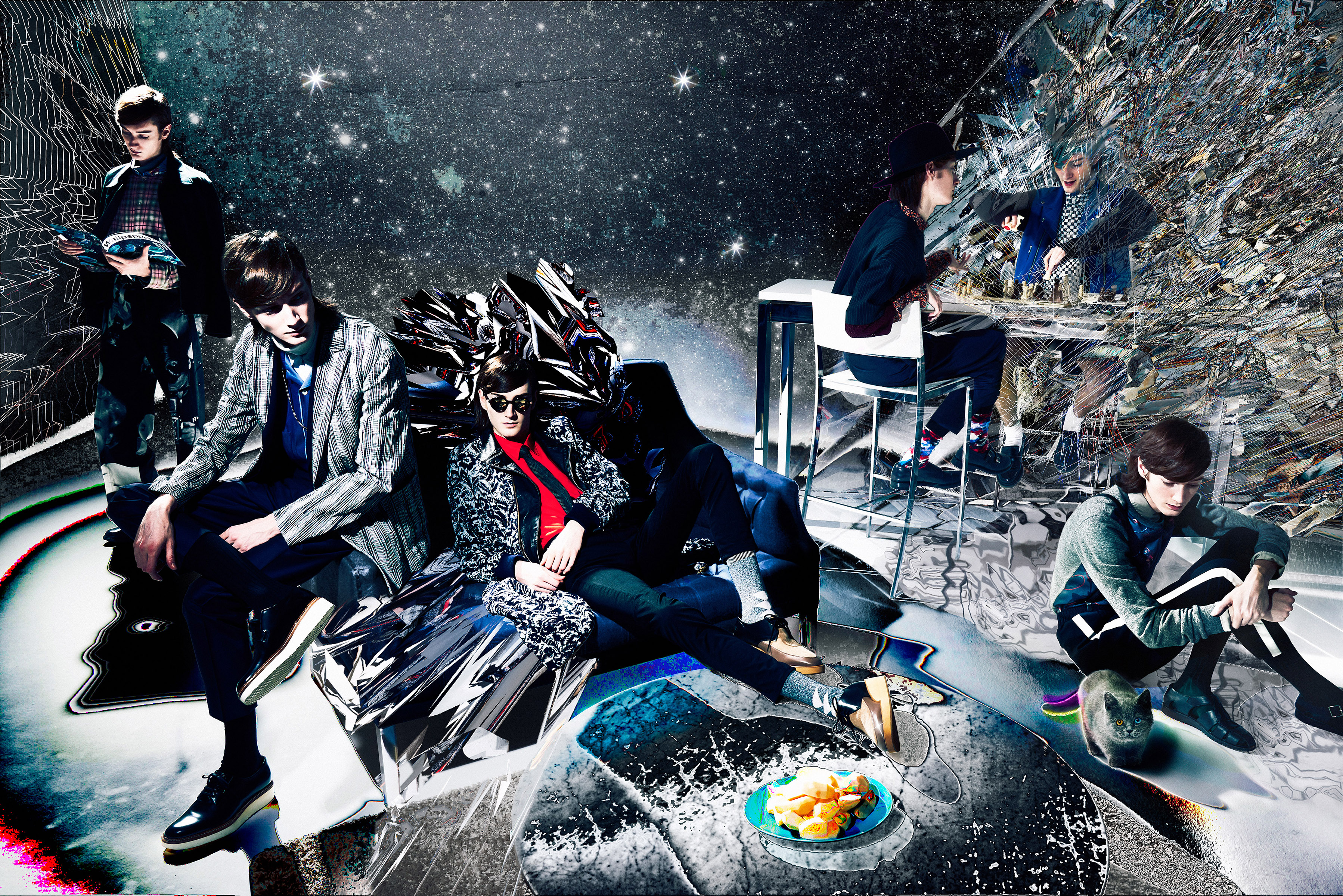 Tribute Works to Osomatsusan for pen+ magazine ＊ Retouch : Yuji Hatakeyama ,Yuki Nakazato / Styling(fashion) : Yuto Inagaki / Styling(interior) : Keiko Eguchi / Hair and make-up : Koji Ichikawa(SEPT Inc.) / Model : Theo Bianconi(Image) / Special thanks to Akira Ozaki , Naho Onishi